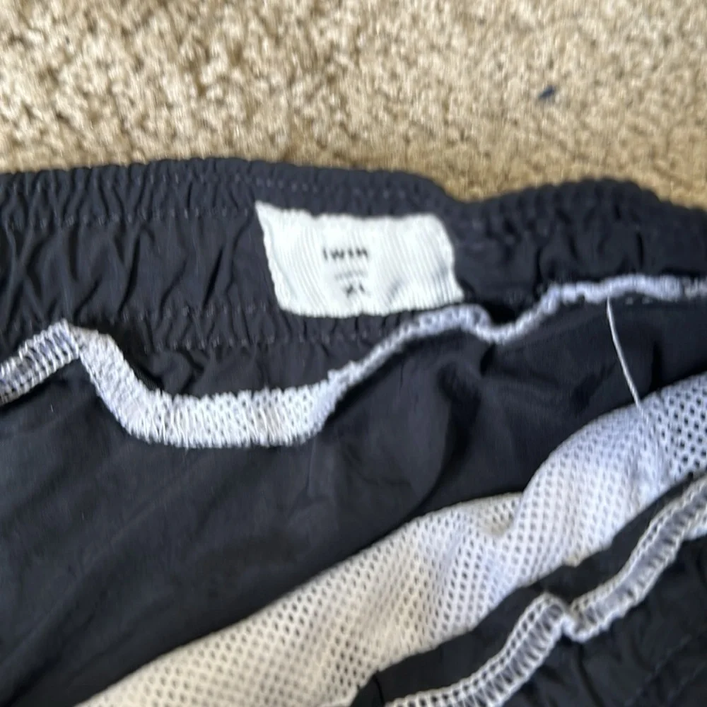 PacSun Collegiate Black Swim Trunks XL